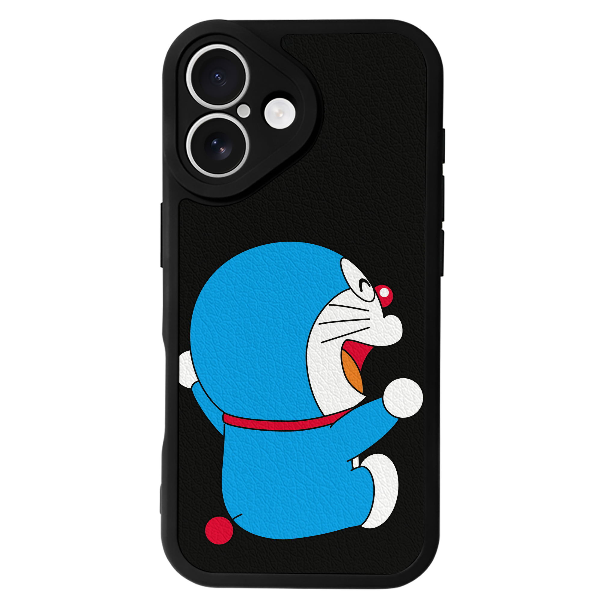 （画像用） ドラえもん Doraemon 【iPhone 16シリーズ対応】シリコンスマホケース（レザー調） 材質：シリコン